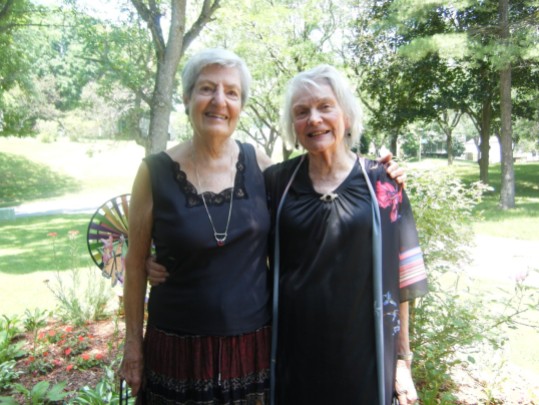 Pat is with one of her very close friends and peace activists here in Ho Co, Virginia Bates.